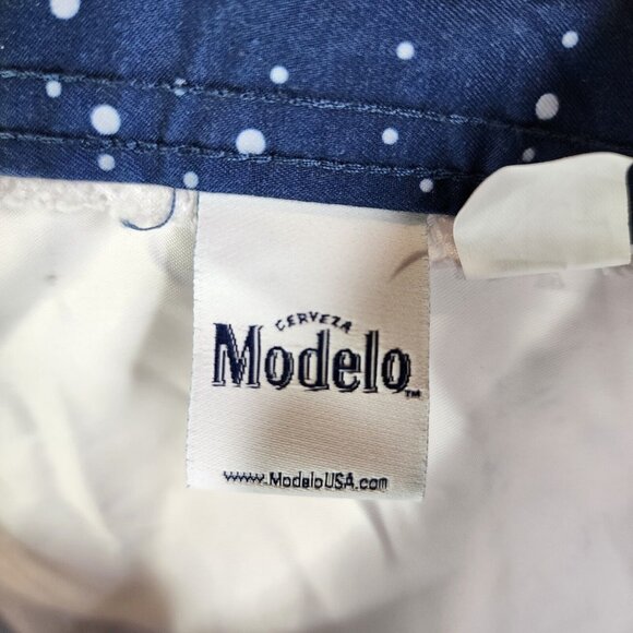 Mens 9" Modelo Especial Elastic Tie Waist Swim Shorts Blue w/ white Stripe XXL - Picture 5 of 10